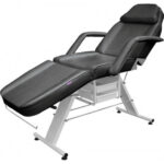 Kozmetički ležaj sa držačem role papira crna - Slika 2