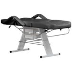 Kozmetički ležaj sa držačem role papira crna - Slika 4