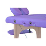 Prijenosni masažni ležaj 2 zone ljubičasti - Slika 5