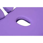 Prijenosni masažni ležaj 2 zone ljubičasti - Slika 4