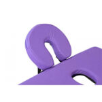 Prijenosni masažni ležaj 2 zone ljubičasti - Slika 3