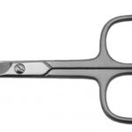 Škare za nokte, šiljate, zakrivljene, 90 mm, Solingen