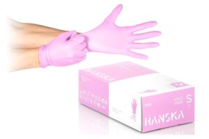 Rukavice NITRIL S, Roze 100 kom