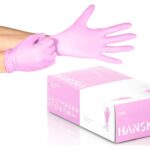 Rukavice NITRIL M, Roze 100 kom
